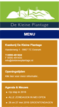 Mobile Screenshot of dekleineplantage.nl