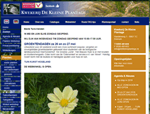 Tablet Screenshot of dekleineplantage.nl